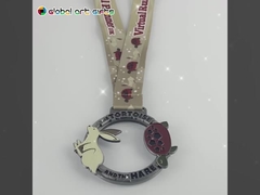 Medaglie natalizie per bambini in lega di zinco