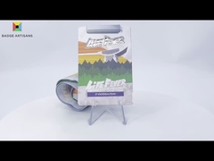 Medaglia luccicante di varie forme con nastro specializzato in smalto morbido