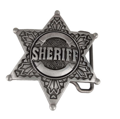 comprare Cintura di sceriffo Antica Cintura di metallo d' argento cintura di polizia di design gratuito fabbricazione online