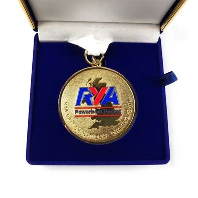 comprare Logo personalizzato inciso medaglie di gara personalizzate con imballaggio di velluto premium fabbricazione online