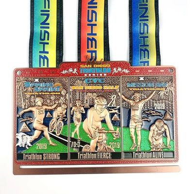 comprare Medaglie Ironman Triathlon per eventi Premi / Medaglie di Triathlon Finisher fabbricazione online