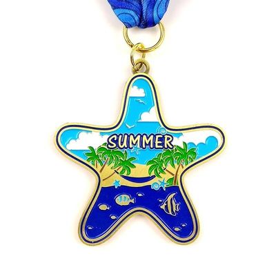 comprare Medaglia personalizzata a forma di stella con lacca cotta fabbricazione online