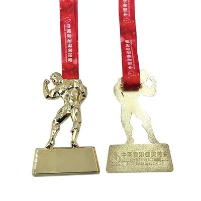 comprare 3D Fitness Gold Award Medaglia per il bodybuilding fabbricazione online