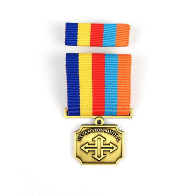 comprare Medaglia d'onore personalizzata con nastro per il riconoscimento del dipendente aziendale fabbricazione online