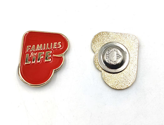 comprare Insegna commemorativa di servizio pubblico Colore metallo singolo Pini di lapel di smalto morbido fabbricazione online
