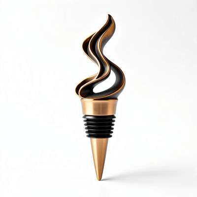 comprare Astratto Tappo metallico per vino Disegno artistico di flusso fabbricazione online