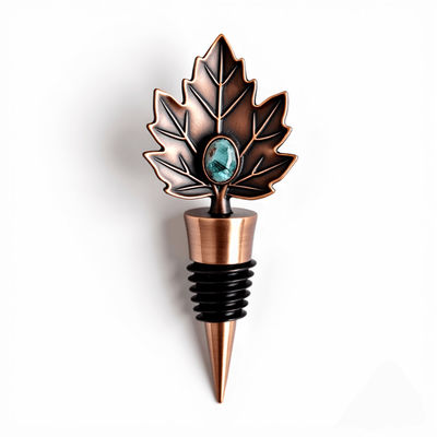 comprare 3D Die Struck Design Tappo di vino in ottone vintage fabbricazione online