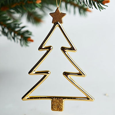 comprare Completare senza sforzo qualsiasi Decorazione di vacanza Promozione del business Regali Oro Glitter Stella Ornamento di alberi fabbricazione online