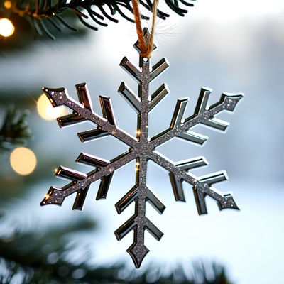 comprare Decorazioni a tema invernale con grazia cristallina Ornamento di fiocchi di neve Per regali di promozione aziendale fabbricazione online