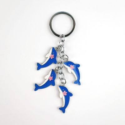 comprare Portachiavi da delfino in lega di zinco e smalto morbido Un affascinante accessorio per gli amanti dell'oceano fabbricazione online