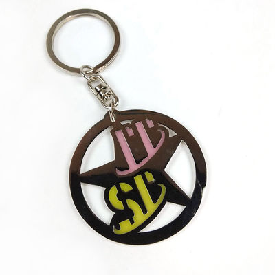 comprare Color Transparent Lacquer Promotional Keychain Vibrant Twist For Brand fabbricazione online