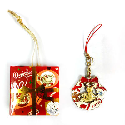 comprare Portachiavi di Natale di marca personalizzata ️ Regalo di smalto festivo con imballaggio premium fabbricazione online
