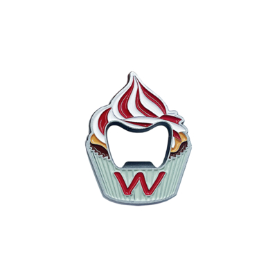 comprare Apribottiglie in smalto morbido a forma di cupcake 50x40x4mm fabbricazione online