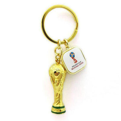 comprare Miniature Russia World Cup Trophy Keychain Soccer Race Keyring Design fabbricazione online
