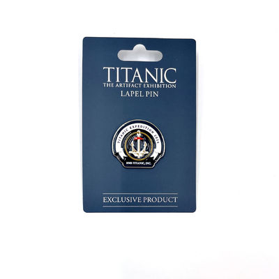 comprare Lapel Pin for Titanic Enthusiasts Customizable Soft Enamel Badge for Movie Themes Free Design Service Availabl fabbricazione online