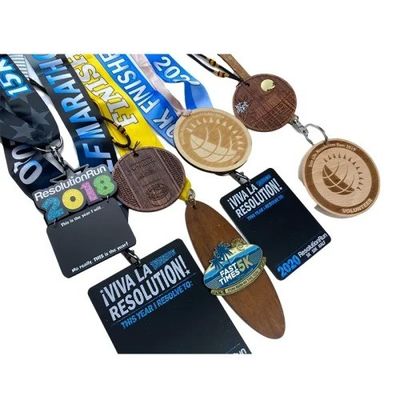 Stampa estiva Medaglie in legno Durabilità duratura che consente vincitori del premio